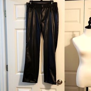 PU leather pants